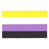 AZ FLAG Vlag Non-binaire Pride 90x60 cm Polyester 100D 2 Ringen