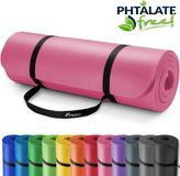 TRESKO® fitnessmat yogamat pilatesmat gymnastiekmat | 190 x 100 x 1,5 cm | roze