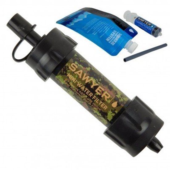 Sawyer Mini SP107 Camo Waterfilter - 375.000 Liter - Camouflage