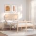 Maison Exclusive - Lit pour personnes âgées, double, bois massif