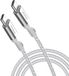 Innostyle Câble de chargement USB-C vers USB-C - 1,5 mètre - Argent