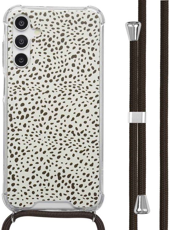 imoshion Hoesje - Geschikt voor Samsung Galaxy A15 (5G) - Design Hoesje met Koord - Desert Dots