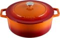 MOA Gietijzeren Braadpan - 7,2L - Ø 30cm - Oranje