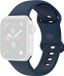By Qubix Apple Watch Bandje Siliconen Sportbandje Navy Blauw M/L 38mm/40mm/41mm/42mm