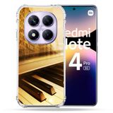 Cokitec Versterkte hoes voor Xiaomi Redmi Note 14 Pro 5G Retro Piano Muziek
