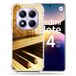 Cokitec Versterkte hoes voor Xiaomi Redmi Note 14 Pro 5G Retro Piano Muziek