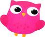 Zala Living Speelkleed Uil - Roze 100 cm rond