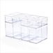 Set de pots de conservation - Plastique - Transparent et blanc - Joint en silicone - 12 pièces - 0,5 à 2,1 L