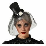 ATOSA BigBuy Carnival hoofdband Zwarte Weduwe Halloween zwart