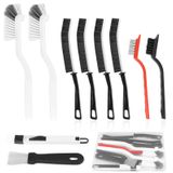 Brosse de nettoyage pour joints - Jeu de 10 pièces - Brosse étroite avec poils en PET - Salle de bain et cuisine