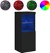 vidaXL Dressoir met LED-verlichting, zwart, 41x37x100 cm