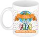 Bellatio Decorations Naam mok papa Cornelis - wit - de beste - keramiek - 300 ml - Vaderdag - cadeau