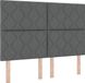 vidaXL Boxspringbed met hoofdeinde Donkergrijs 140 x 190 cm Stof
