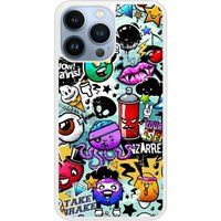 Apple iPhone 13 Graffiti 2 Verstevigd hoesje met sublimatie bedrukking