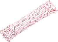 vidaXL Trekkoord - startkoord - wit en rood - Ø3 mm - 10 m - nylon
