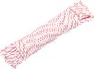 vidaXL Trekkoord - startkoord - wit en rood - Ø3 mm - 10 m - nylon