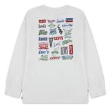 Levi's Kids longsleeve met backprint - wit