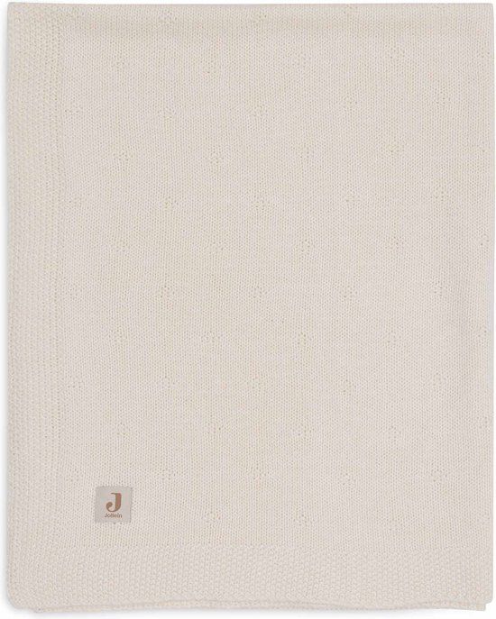 Jollein Cosy Knit Wiegdeken - Ivory - 75x100cm