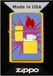 Zippo Stormaansteker - popart Zippo Lighter, zonnebloem, embleem - navulbaar - herbruikbaar - winddicht design - geschenkdoos - Made in USA