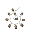 E=M6 5EIN719AG lichtketting met 10 buizen, diamanten, werkt op batterijen, kunststof, zilverkleurig