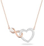 Swarovski Infinity Ketting 5518865 - Zilver/Rosé - 38 cm