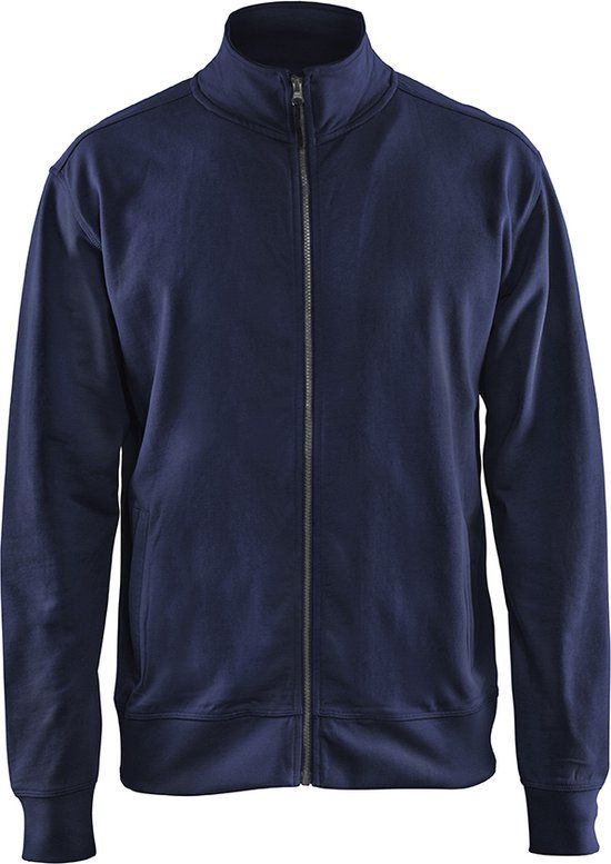 Blåkläder Sweatshirt met rits 3371-1158 - Marineblauw - XL