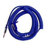 VOX Instrumentkabel, spiraalkabel, VCC, dubbel afgeschermd, max. 9 m, blauw