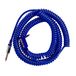 VOX Instrumentkabel, spiraalkabel, VCC, dubbel afgeschermd, max. 9 m, blauw