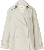 s.Oliver - Femme - Veste caban décontractée avec ourlet arrondi - Beige clair - Taille 40