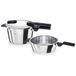 Fissler Vitaquick snelkookpannenset 3-delig (1 snelkookpan 4,5 l en 1 snelkookpan 2,5 l Ø 22 cm) inductie