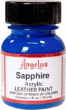 Angelus Leather Acrylic Paint - Sapphire - 29.5ml