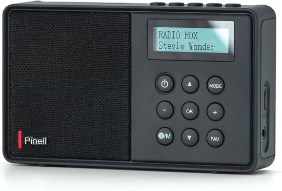 Pinell Supersound Micro FM/DAB+ Radio - Black