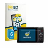 BROTECT - Screenprotector voor Canon IXUS 285 HS A - Folie Beschermfolie transparant 6 Stuks