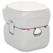 Syfax Campingtoilet draagbaar 22+12 L HDPE grijs en wit