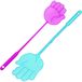 PARENCE. Set met 2 handgevormde vliegenmeppers, lengte 48,5 cm, willekeurige kleur