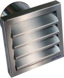 Wallair N31845 Afzuigkap met terugslagklep RVS Geschikt voor buisdiameter: 10 cm