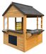 Maisonnette en bois avec cuisine pour enfants, en marron/anthracite
