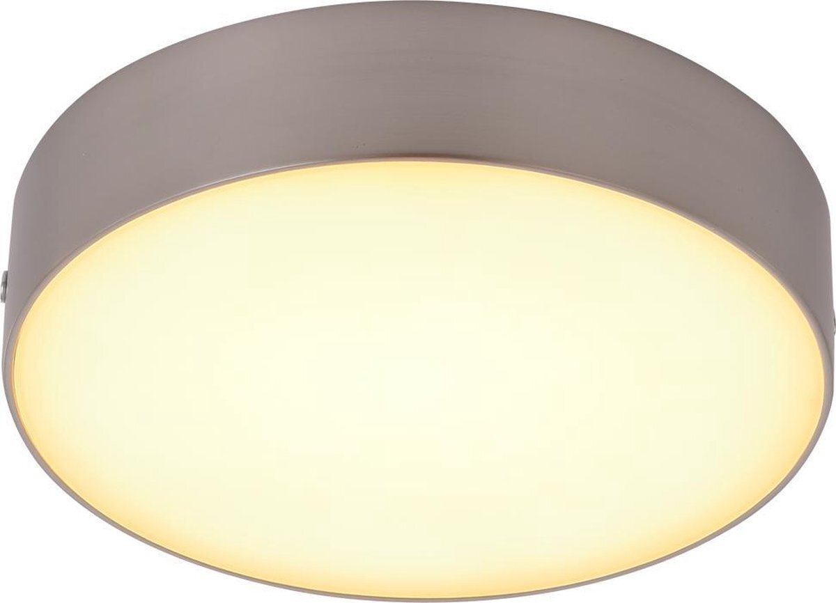 Luxbien Luxbien® - LED - Plafondlamp - Chroom - Plafondlampen - Plafondlamp Badkamer - Plafondlamp LED - Plafondlamp Badkamer - Warm Wit - Ø 18 cm