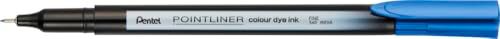 Pentel Pointliner colour S40 Fineliner - dye ink, 0,4 mm, victoriaans-blauw (12 stuks)