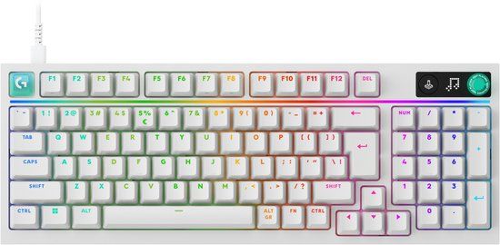 Logitech G316 X 98 - Gaming Toetsenbord – Linear - USB C - QWERTY - Wit
