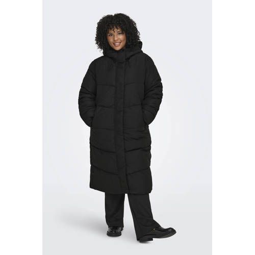ONLY CARMAKOMA Carmaggi Life Long Puffer OTW Dames Gewatteerde Jas - Zwart - L-50/52