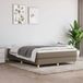 vidaXL Boxspring Bed Stof Taupe 140x190 cm