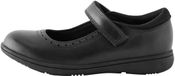 Next - Meisjes - Mary Jane-schoolschoenen van leer met brogue-detail en brede pasvorm (G) - Zwart