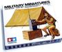 Tamiya 300035074-1:35 WWII Diorama-set tent met radio