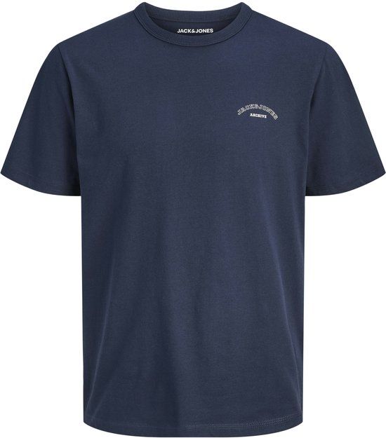 JACK&JONES Jongens T-shirt Navy Blazer Katoen Ronde hals Logo 152