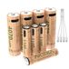 AKTTKA Piles rechargeables AA et AAA lithium 1,5 V, 4 × AA 4070 mWh + 4 × AAA 1100 mWh, chargement 5V/2A, chargement USB-C avec câble 1-pour-4, pour télécommande, balance, thermomètre, manette