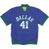 Veste d'échauffement NBA Off Court N° 41 Dirk Nowitzki Dalmav pour homme