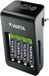 Varta Power on Demand LCD-stekkeroplader+ voor AA/AAA/9V-accu's USB-apparaten