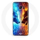 Maniacase Etui voor Samsung Galaxy S7 Ice Wolf en Fire Wolf