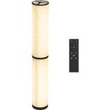 Lampe sur pied beige, télécommande, réglable 3000-6000k, abat-jour en tissu, Ø20x135 cm
